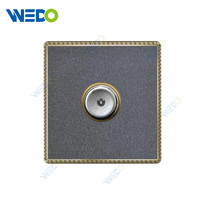 Acrylic Leather British Dimmer Switch Fan Dimmer/1 Gang Switch Dimmer Switch Fan Dimmer 500W/1000W Wall Switch, Electric Socket Switch