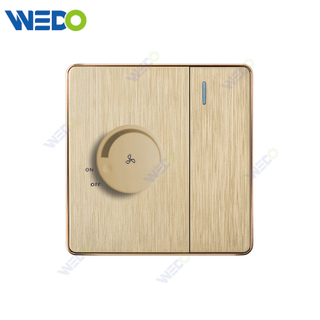 C72 China 1GANG SWITCH Dimmer Electric Push Button Light Wall Switch Many Colors White Silver Gold with Chrome