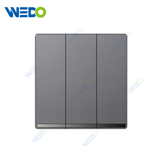 ULTRA THIN A4 Series 3Gang 2Way Switch 16A 220V Different Color Different Style Fashion Design Wall Switch 