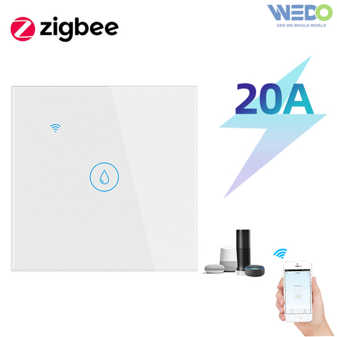 Europe Standards BS National ZigBee Highpower Water Heater Support Voice Speakers Smart Touch Switch 