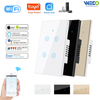 4 Gang Bluetooth Direct PC ABS Material Connection Fast Pairing Smart Touch Switch