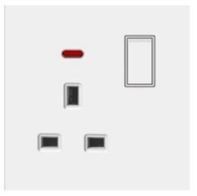 Ultra Slim Switch Socket MF 3 Pin&13A & MF 5 Pin &15A Socket Innovative Design Generous Appearance W8 Series Switch Socket 