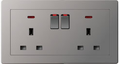 B10 13A 2 gang SP switched socket 13A 2 gang DP switched socket neon USB+1 typeC.neon 1USB+1 typeC,neon 2xMF switched socket 2xMF switched socket with neon 2XMF switched socket,1 USB+1 typeC, neon